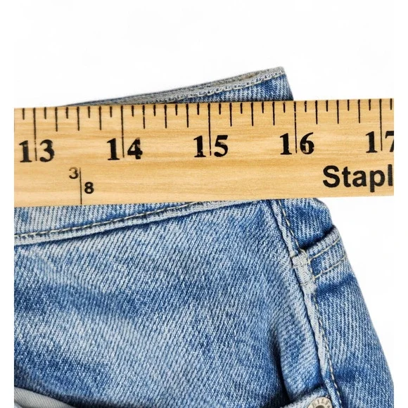 Rails Denim Mini Skirt Women's 31 Blue Laurel Marina Distressed High-Rise - Picture 9 of 11